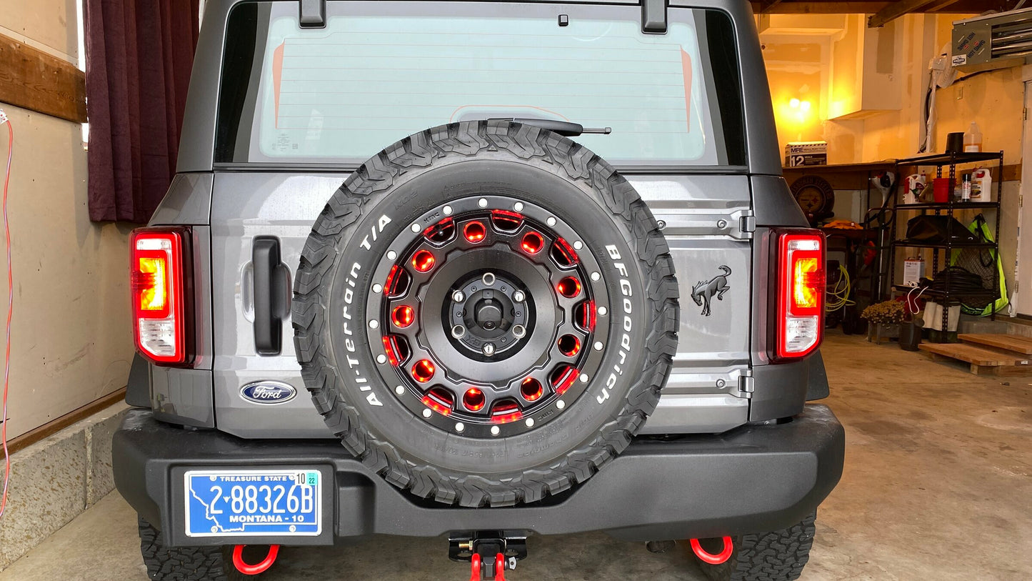 ORACLE Lighting 4211-003 Fits 2021-2023 Ford Bronco LED Illuminated Wheel Ring 3rd Brake Light