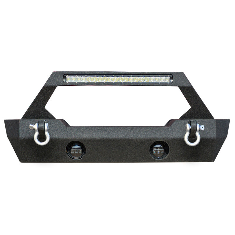 Jk/Jl Front Bumper Fits 20 Inch Light Bar & Winch Plate 07-18 Jk/Jl Steel Stubby
