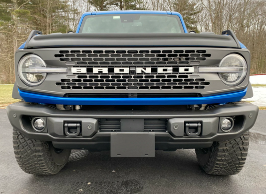 BHBTFD Capable Bumper License Plate Mounting Bracket for 2021-2024 Ford Bronco