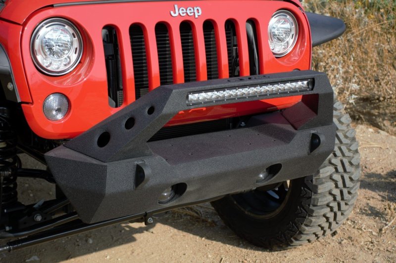 Jk/Jl Front Bumper Fits 20 Inch Light Bar & Winch Plate 07-18 Jk/Jl Steel Stubby