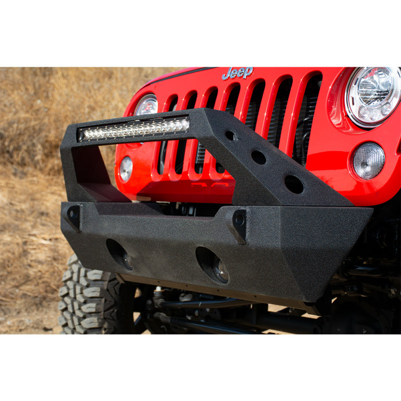 Jk/Jl Front Bumper Fits 20 Inch Light Bar & Winch Plate 07-18 Jk/Jl Steel Stubby