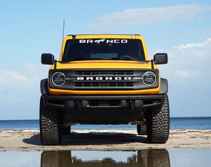 2021-2024 Ford Bronco Lettering & Horse Windshield Decal