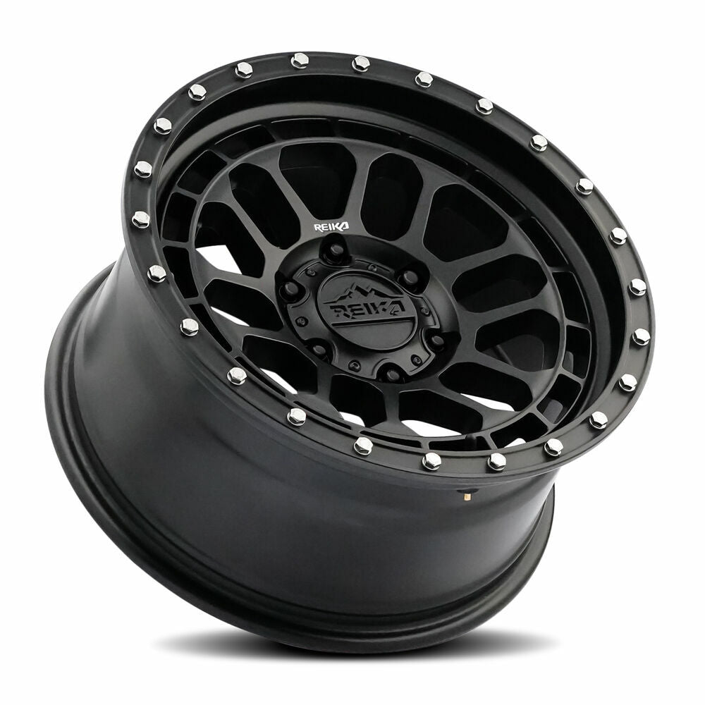 Reika Wheel 17X8.5 6X139.7 0 HB 106.1 R35 Satin Black for Silverado Lexus 4Runner Tacoma