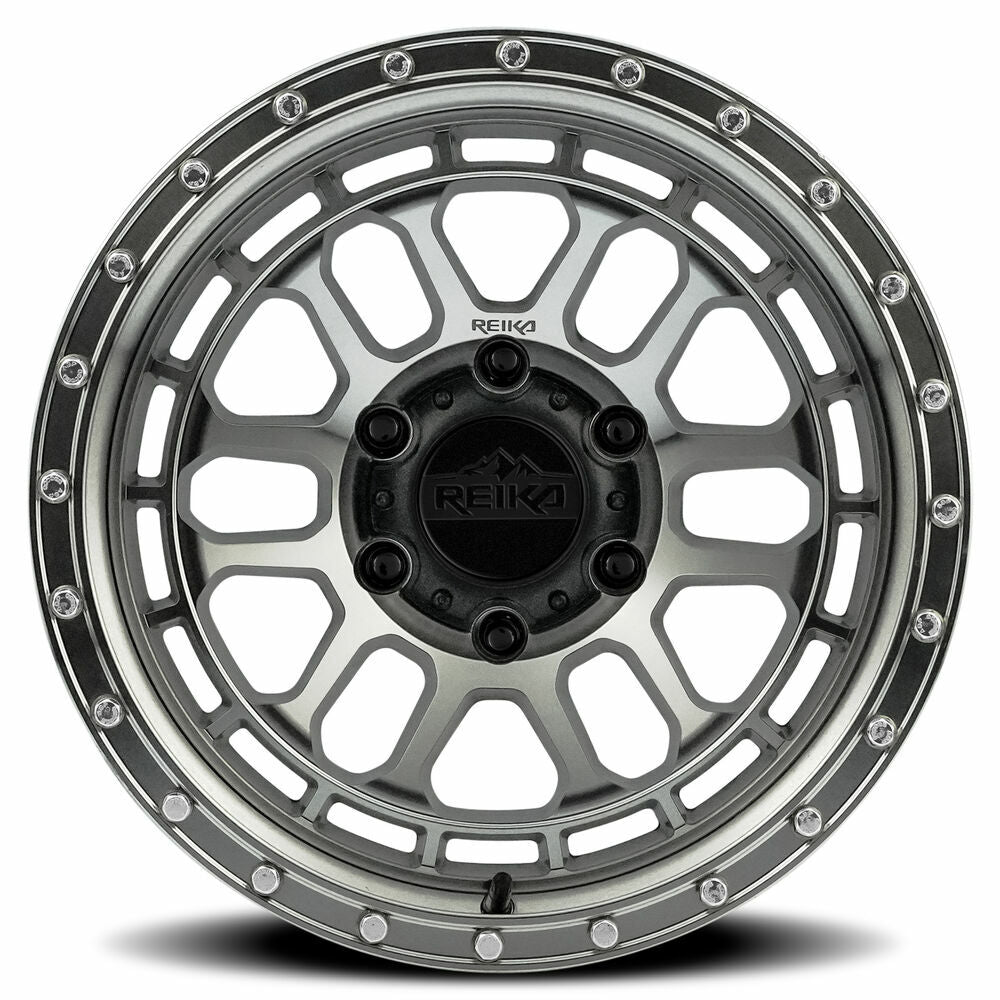 Reika Wheel 17X8.5 6X139.7 0 HB 106.1 R35 Machined Clear for Silverado Bronco 4Runner Tacoma