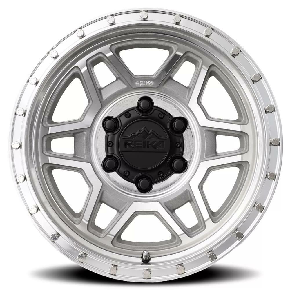 Reika Wheel 17X8.5 6X139.7 0 HB 106.1 R40 Machined Clear for Bronco 4Runner Tacoma