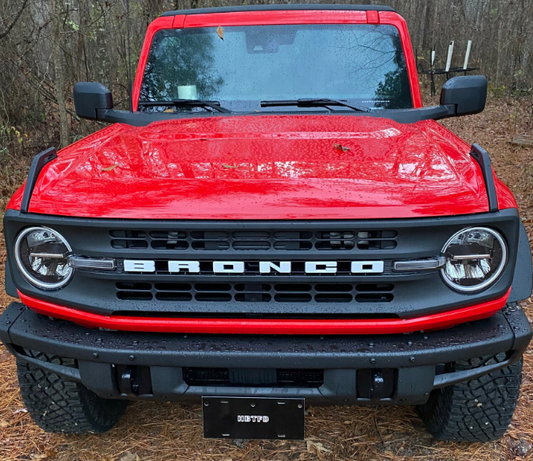 BHBTFD Modular/Standard Bumper License Plate Mounting Bracket for 2021-2024 Ford Bronco