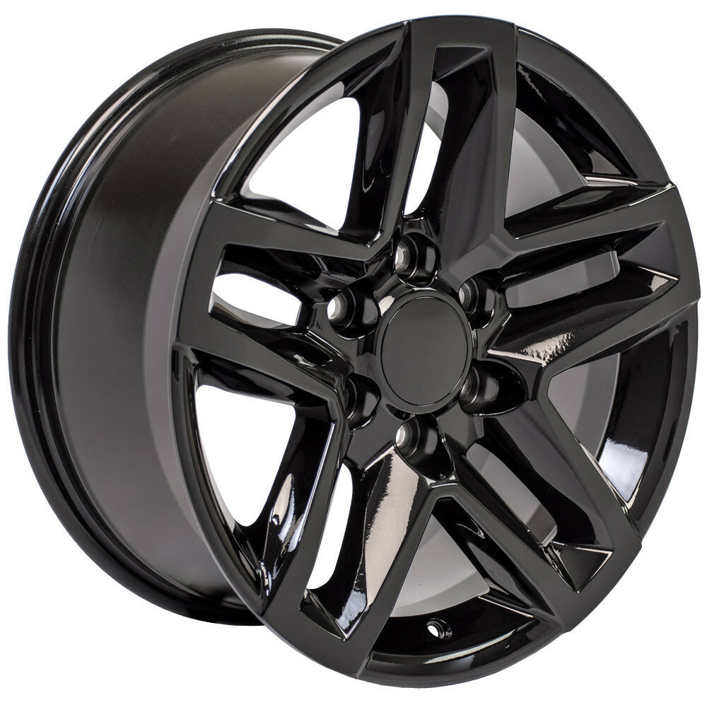 Black Rim For 1988-2023 Silverado 1500 Trail Boss Tahoe Sierra 18x8.5