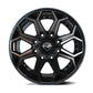 4PLAY Gen2 20x9 8x6.5" Gloss Black w/ Brushed Face & Tinted Clear for Chevy