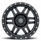 ICON 1417858357SB Fits 2021-2024 Ford Bronco Satin Black Six Speed 17x8.5 6x5.5 Wheel