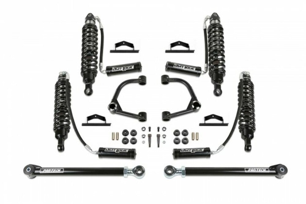 Fabtech K2378DL Fits 2021-2024 Ford Bronco 3" Uniball UCA Lift Kit - Front Dirt Logic 2.5 Resi Coilovers & Rear Dirty Logic Resi Coilovers