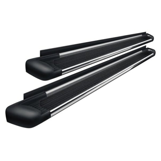 Westin 5.5" SG6 Cab Length Black LED Running Boards with Brite Trim For 2021-2024 Ford Bronco 4-Door  27-65720