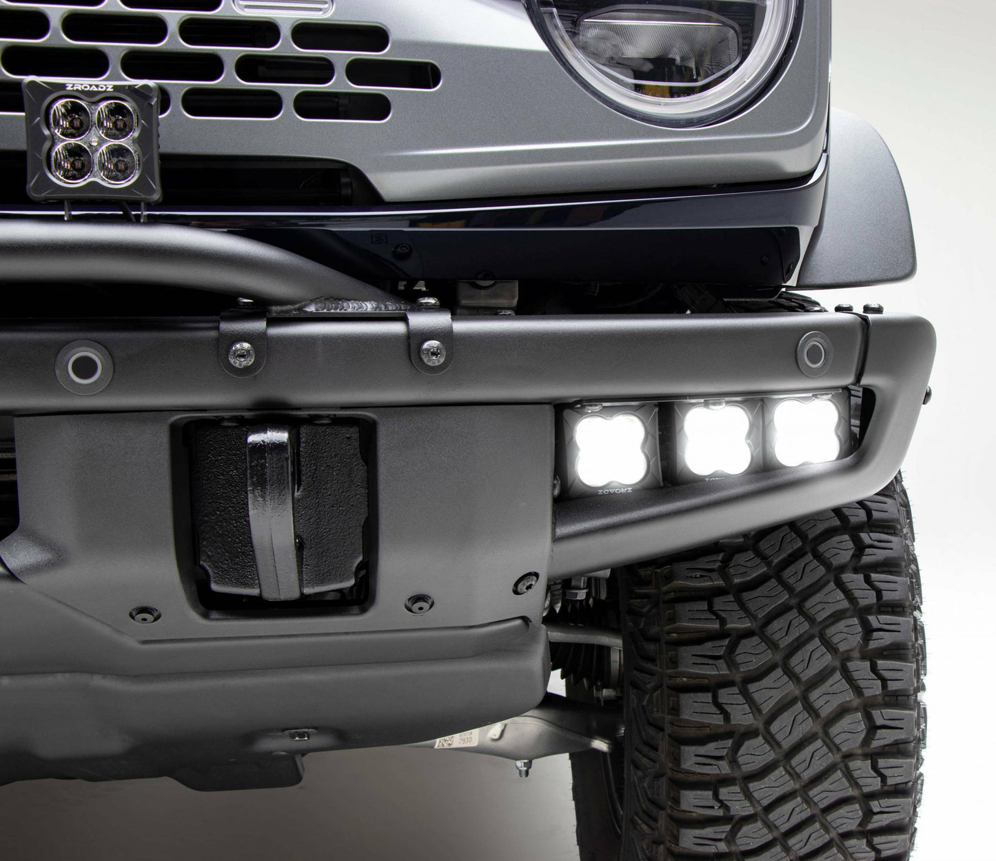 ZROADZ Front Bumper White Fog LED Pod Lights KIT - Includes (6) 3-Inch - For 2021-2024 Ford Bronco Z325401-KIT