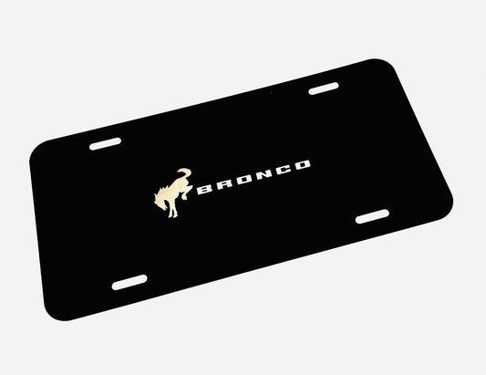 2021-2024 Ford Bronco Front License Plate Tag w/Bronco Logo