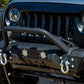 Jk Front Bumper W/Led Lights 07-18 Jk Steel Mid Length Stubby W/Winch Plate