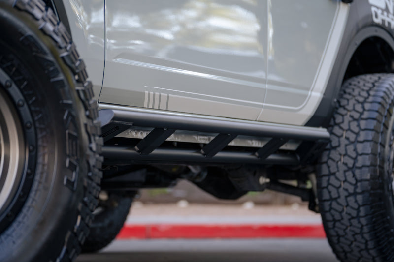 DV8 Offroad SRBR-01 Rock Sliders Fit 2021-2024 Ford Bronco 4-Door