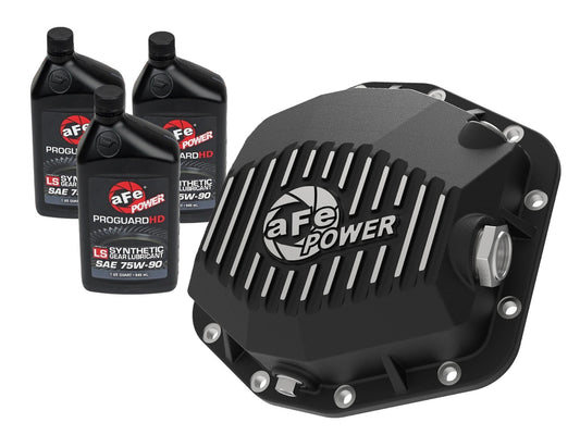 aFe POWER 46-71291B Fits 2021-2024 Ford Bronco Black Street Series Dana M220 Diff Cover w/Gear Oil