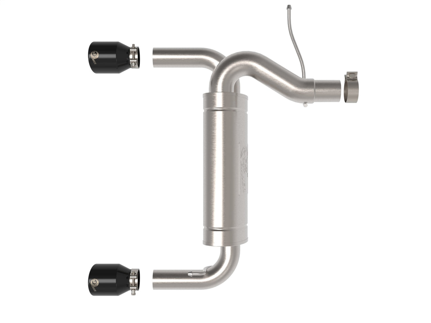 aFe Vulcan Series 3" to 2.5" Stainless Steel Axle-Back Exhaust System w/ Black Tip for 2021-2023 Ford Bronco 49-33137-B