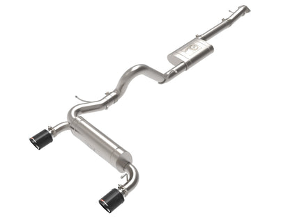 aFe Vulcan Series 3" to 2.5" Stainless Steel Cat-Back Exhaust System w/Carbon Tip Fits 2021-2023 Ford Bronco 49-33138-C