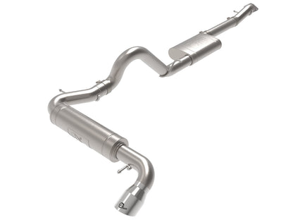 aFe Apollo GT Series 3" 409 Stainless Cat-Back Exhaust System w/ Polished Tip fits 2021-2023 Bronco 49-43136-P