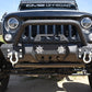 Jk Front Bumper W/Led Lights 07-18 Jk Steel Mid Length Stubby W/Winch Plate