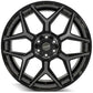 4PLAY Gen3 24x10 6x135mm & 6x5.5" Gloss Black Brushed Face Tinted Clear for Chevy