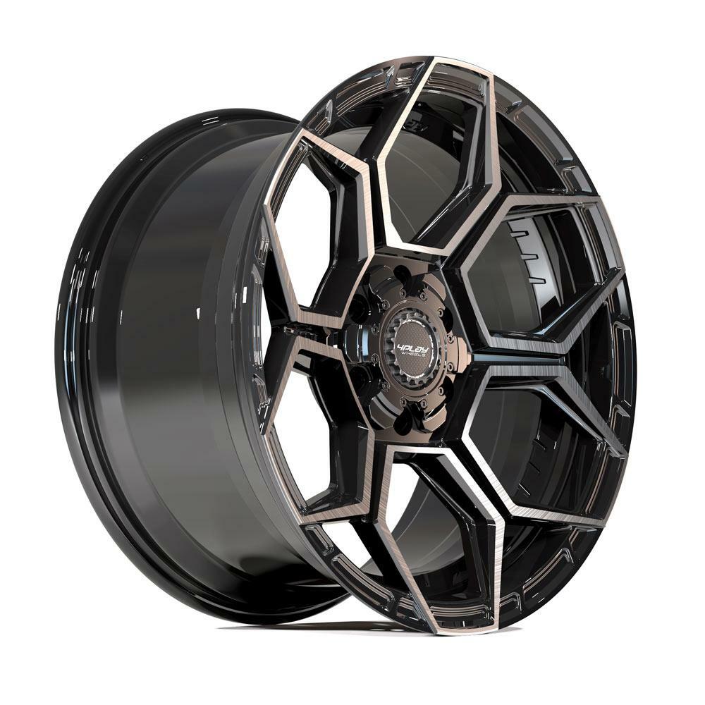 4PLAY Sport2.0 4PS26 20x9 -6et 6x135mm & 6x5.5" Brushed Dark Charcoal for Jeep