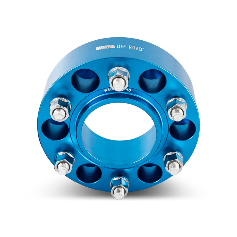 Mishimoto BNWS-001-500BL Fits 2021-2023 Ford Bronco Borne Off-Road 50mm Wheel Spacers 6x139.7 - Blue