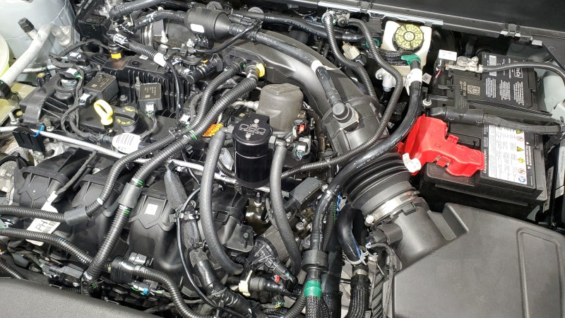 J&L 3044D-B Fits 2021-2023 Ford Bronco Sport Oil Separator 3.0 Driver Side (Black)