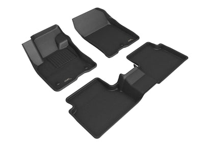 3D Maxpider L1fr14301509 Custom Fit Kagu Floor Mat Fits 2021-2023 Ford Bronco Sport Complete Set/Black