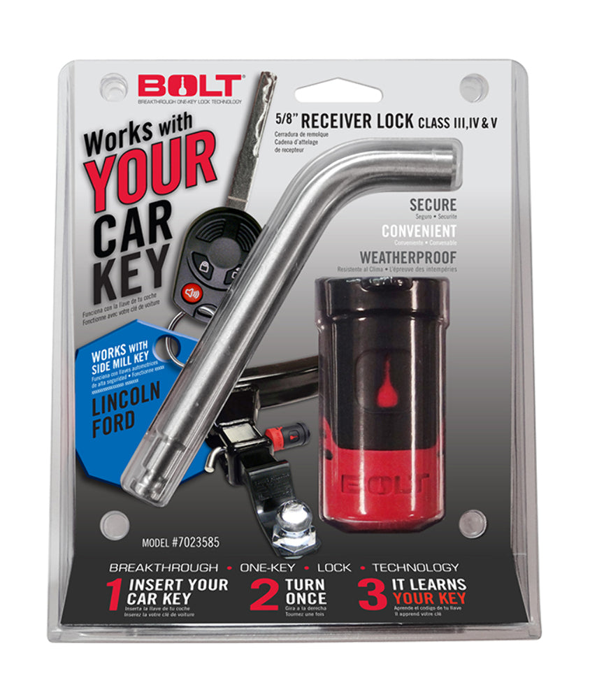 Bolt Lock 7023585 5/8" Receiver Lock Ford Side Cut Fits 2021-2023 Ford Bronco