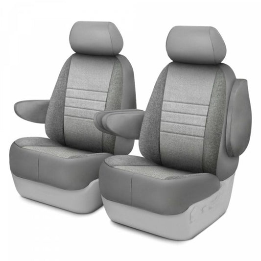 Fia Oe Series 1st row Dark & Light Gray Custom Seat Cover For 2021-2023 Ford Bronco OE37-69 GRAY