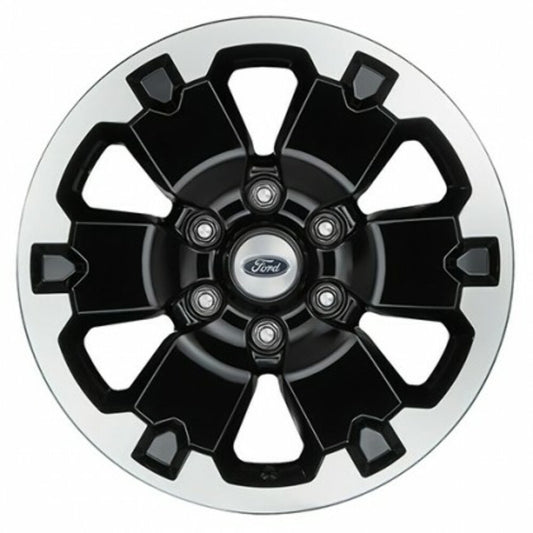 Ford Racing M-1007K-DC18X8BMF Fits 2021-2024 Ford Bronco 18" x 8" Black Machined Face Wheel Kit - Set of 4