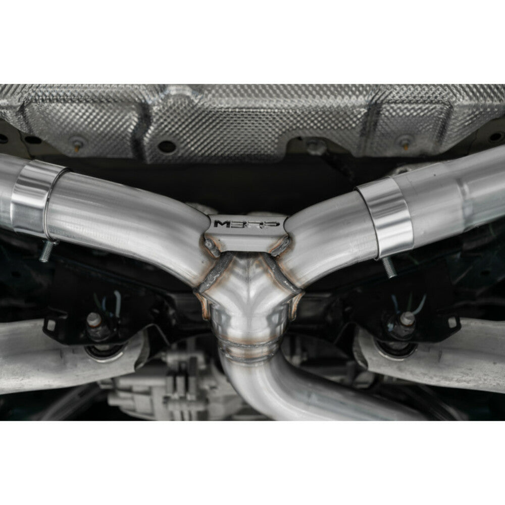 MBRP Aluminized 2.5" Resonator-Back Dual Split Rear Exit Exhaust System Fits 2021-2023 Ford Bronco Sport S5207AL