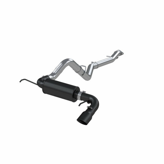 MBRP Aluminized Black 3" Cat-Back Single Exit Rear Exhaust w/tip fits 2021-2023 Ford Bronco S5235BLK