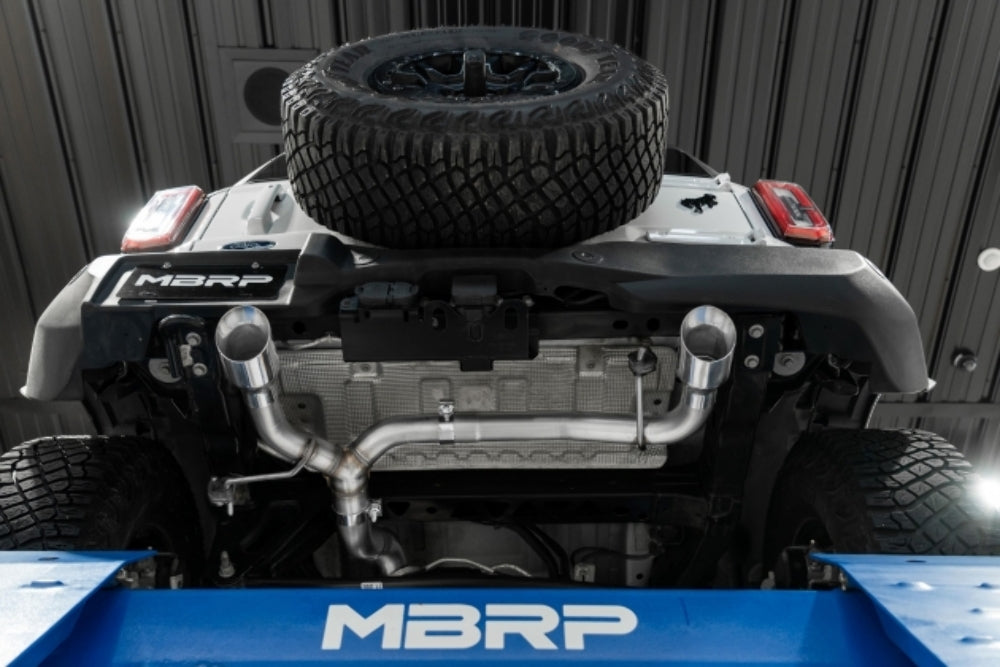 MBRP S5241AL Fits 2021-2023 Ford Bronco 3" Cat-Back, Dual Split Rear Exit, Aluminized Steel