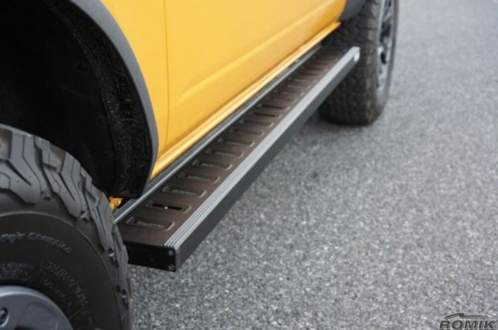 Romik® 6" ROF-T Series Black Running Boards For 2021-2023 Ford Bronco 82388419