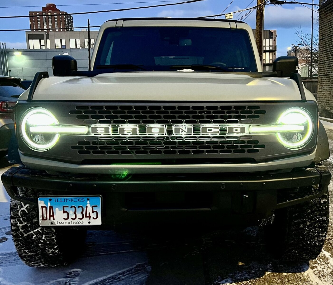 ORACLE Lighting 3140-J-001 Fits 2021-2023 Ford Bronco Universal Illuminated LED Letter Badges - Matte White Surface Finish - J