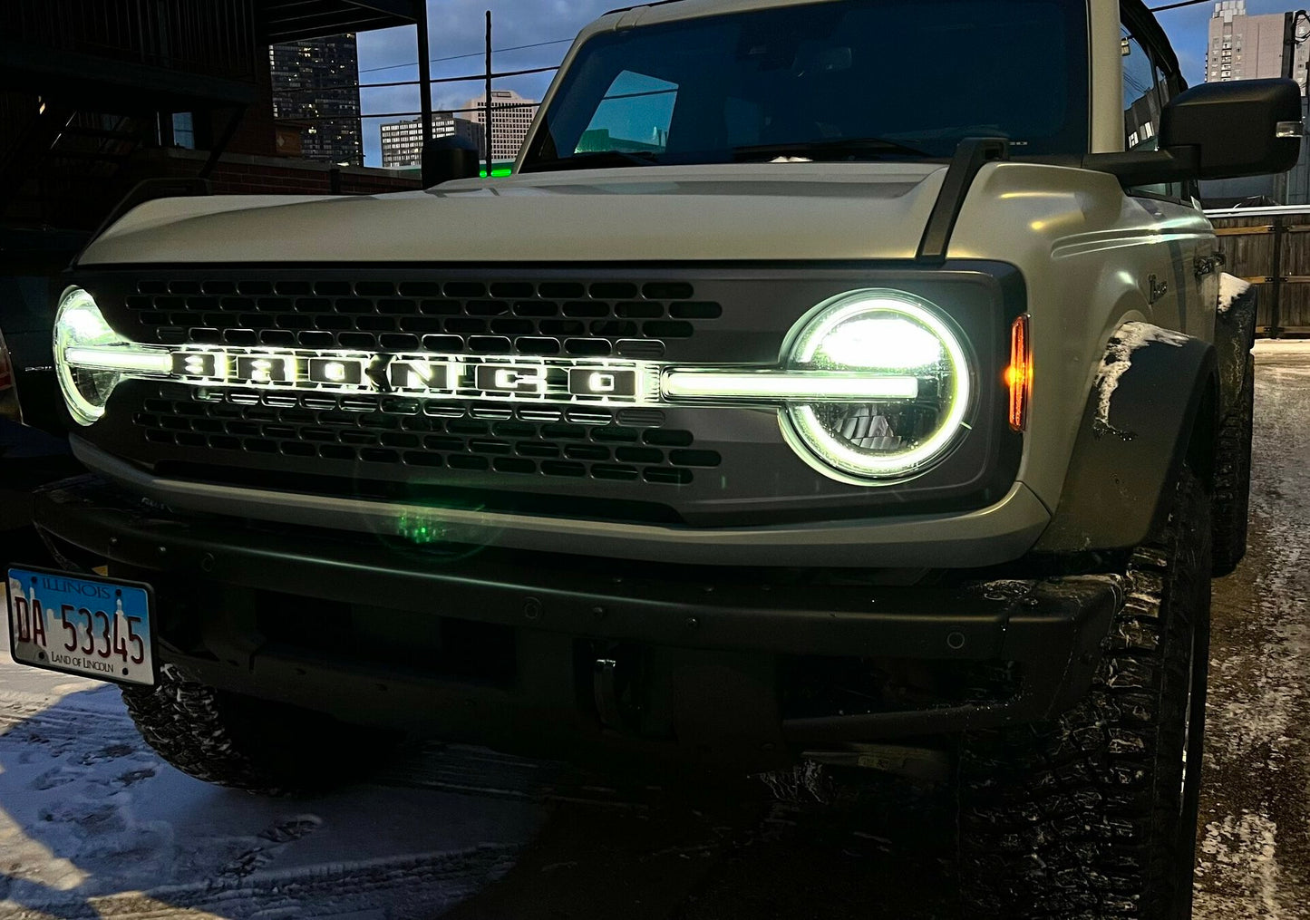 ORACLE Lighting 3140-Q-001 Fits 2021-2023 Ford Bronco Universal Illuminated LED Letter Badges - Matte White Surface Finish - Q