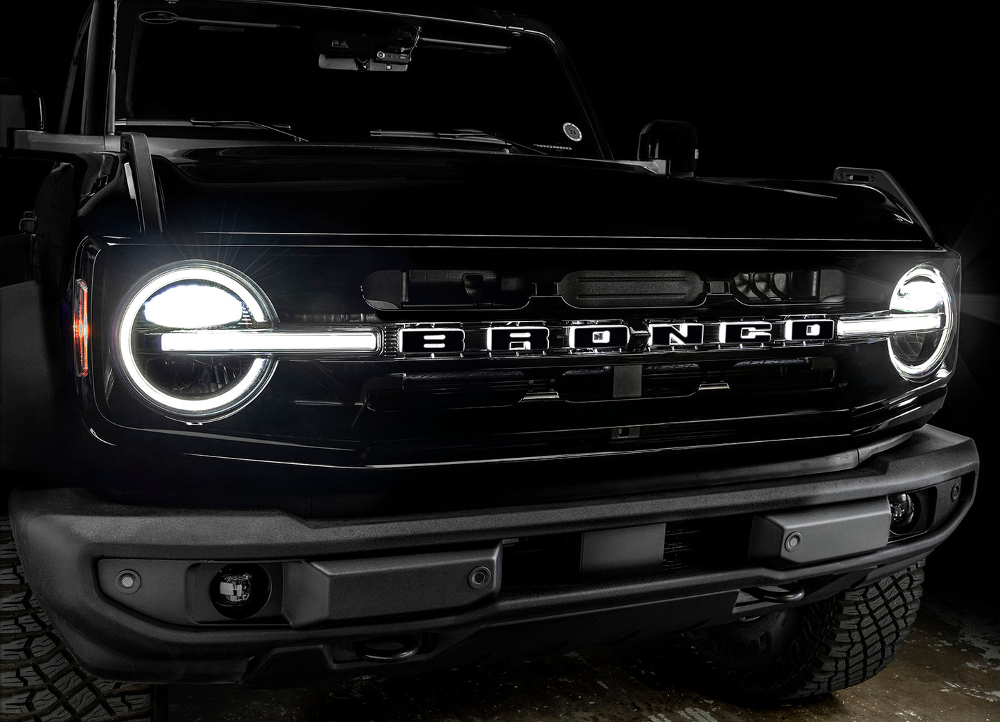 ORACLE Lighting 3141-C-001 Fits 2021-2023 Ford Bronco Universal Illuminated LED Letter Badges - Matte Black Surface Finish - C