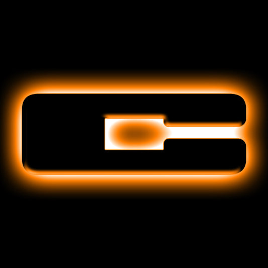 ORACLE Lighting 3141-C-005 Fits 2021-2024 Ford Bronco Universal Illuminated LED Letter Badges - Matte Black Surface Finish - C