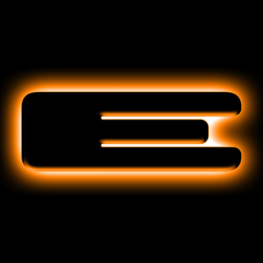 ORACLE Lighting 3141-E-005 Fits 2021-2023 Ford Bronco Universal Illuminated LED Letter Badges - Matte Black Surface Finish - E