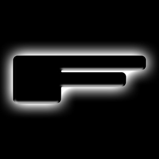ORACLE Lighting 3141-F-001 Fits 2021-2023 Ford Bronco Universal Illuminated LED Letter Badges - Matte Black Surface Finish - F