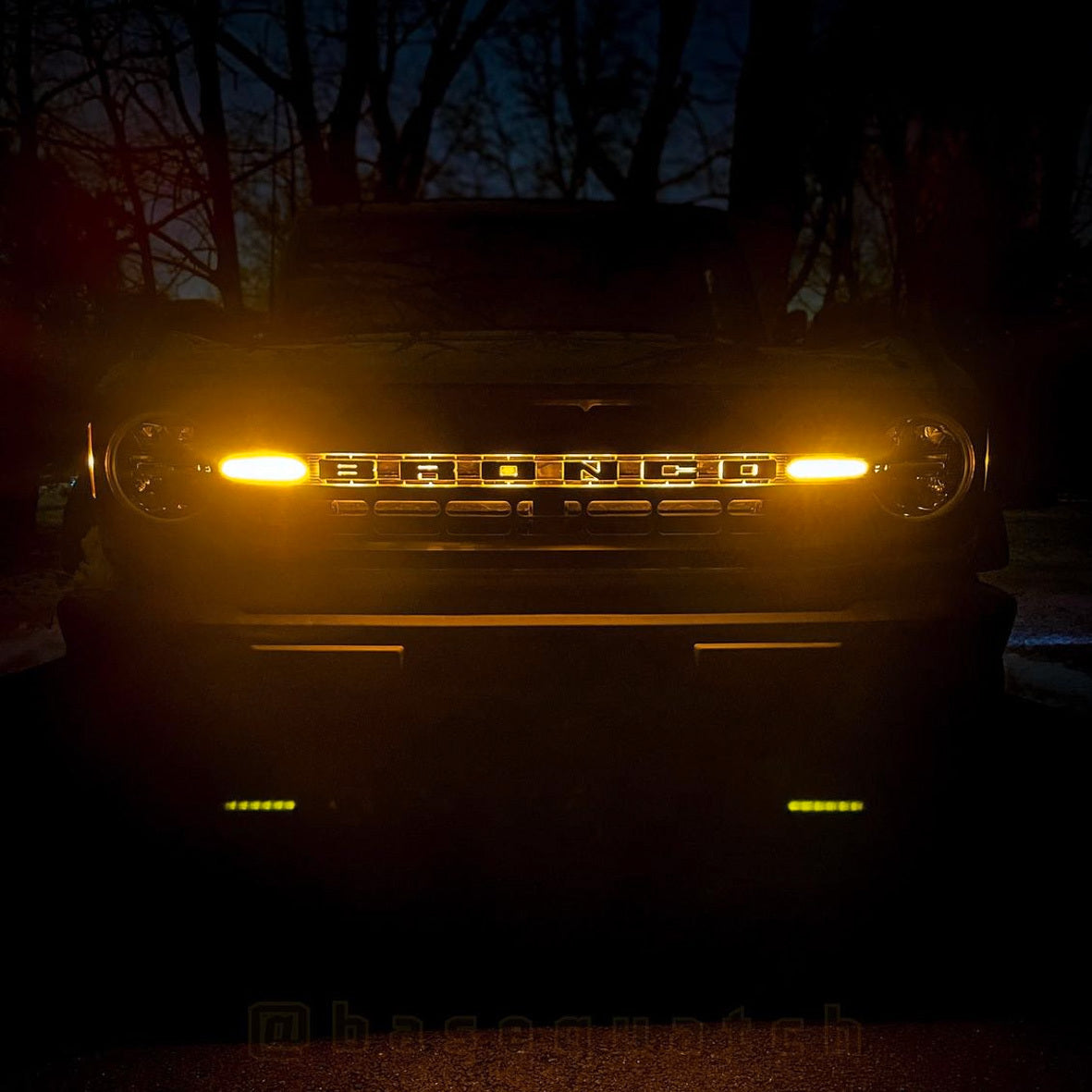 ORACLE Lighting 3141-F-005 Fits 2021-2023 Ford Bronco Universal Illuminated LED Letter Badges - Matte Black Surface Finish - F
