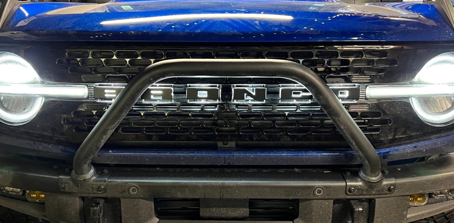 ORACLE Lighting 3141-G-001 Fits 2021-2023 Ford Bronco Universal Illuminated LED Letter Badges - Matte Black Surface Finish - G