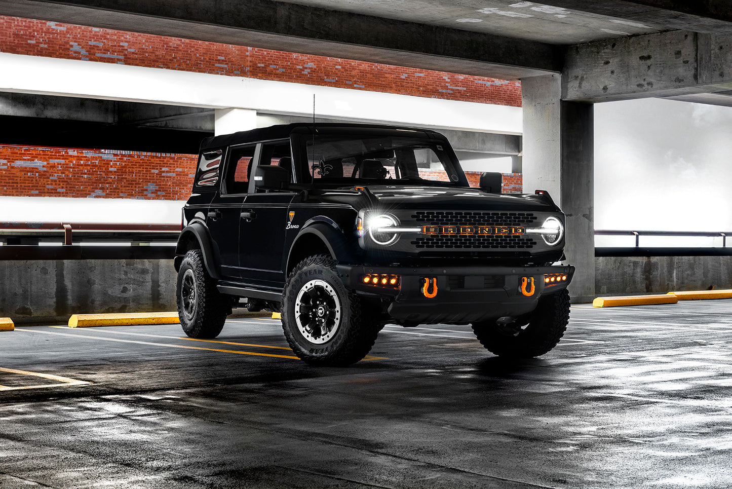 ORACLE Lighting 3141-L-005 Fits 2021-2023 Ford Bronco Universal Illuminated LED Letter Badges - Matte Black Surface Finish - L