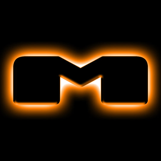 ORACLE Lighting 3141-M-005 Fits 2021-2023 Ford Bronco Universal Illuminated LED Letter Badges - Matte Black Surface Finish - M