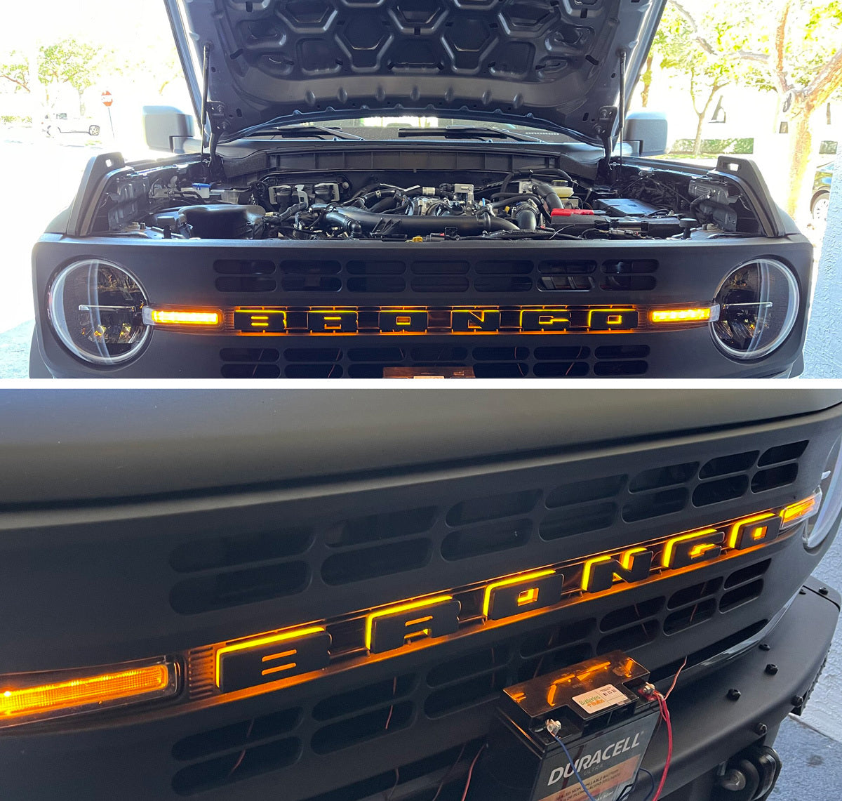 ORACLE Lighting 3141-N-005 Fits 2021-2023 Ford Bronco Universal Illuminated LED Letter Badges - Matte Black Surface Finish - N