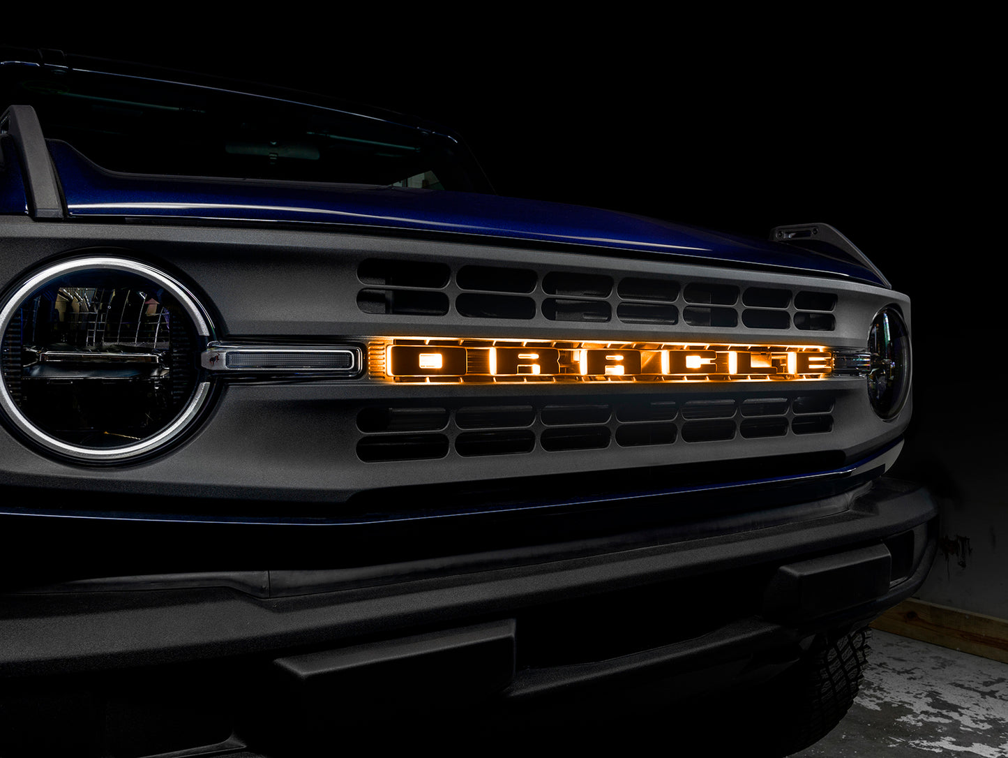 ORACLE Lighting 3141-O-005 Fits 2021-2023 Ford Bronco Universal Illuminated LED Letter Badges - Matte Black Surface Finish - O