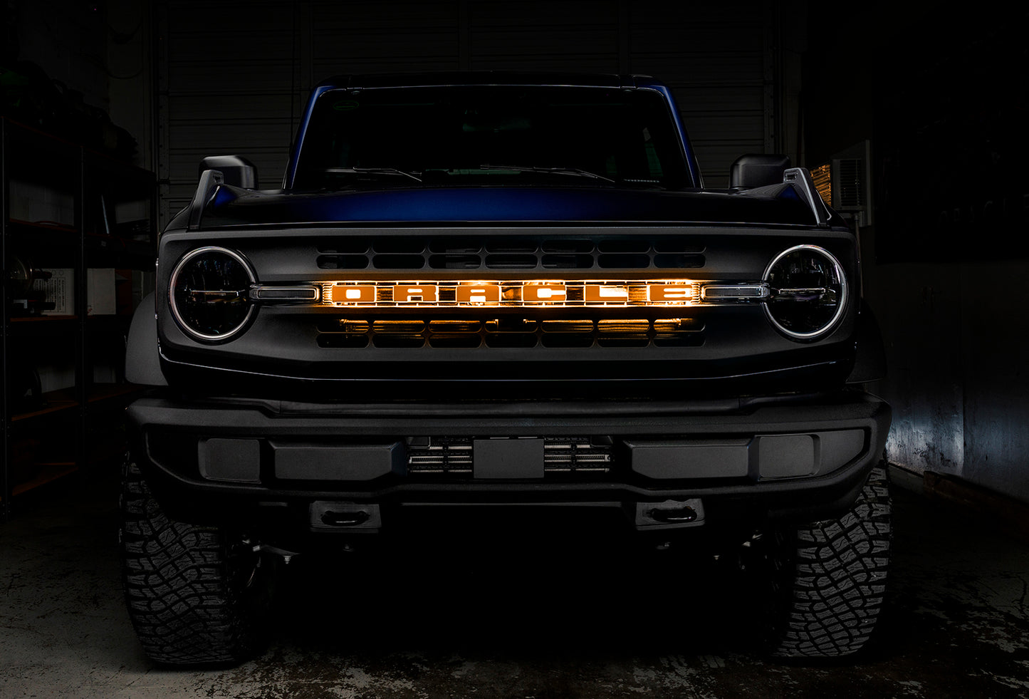 ORACLE Lighting 3141-O-005 Fits 2021-2023 Ford Bronco Universal Illuminated LED Letter Badges - Matte Black Surface Finish - O
