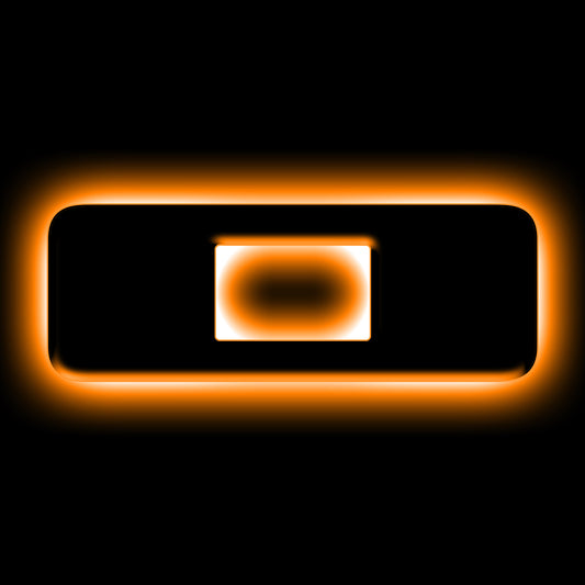 ORACLE Lighting 3141-O-005 Fits 2021-2023 Ford Bronco Universal Illuminated LED Letter Badges - Matte Black Surface Finish - O